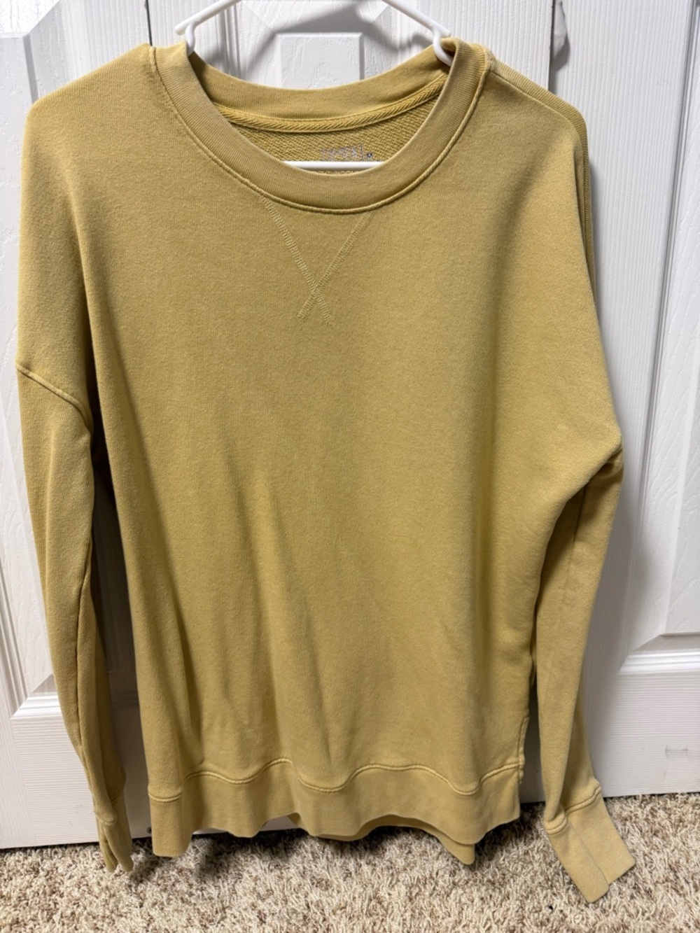 Time and Tru Crewneck Sweater in Mustard